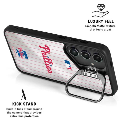 MLB Philadelphia Phillies Home Jersey Galaxy S25 Kickstand Case